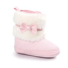 Load image into Gallery viewer, Girl Boy Anti-slip Bow Fleece Boots