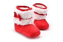 Load image into Gallery viewer, Girl Boy Anti-slip Bow Fleece Boots