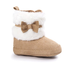 Load image into Gallery viewer, Girl Boy Anti-slip Bow Fleece Boots